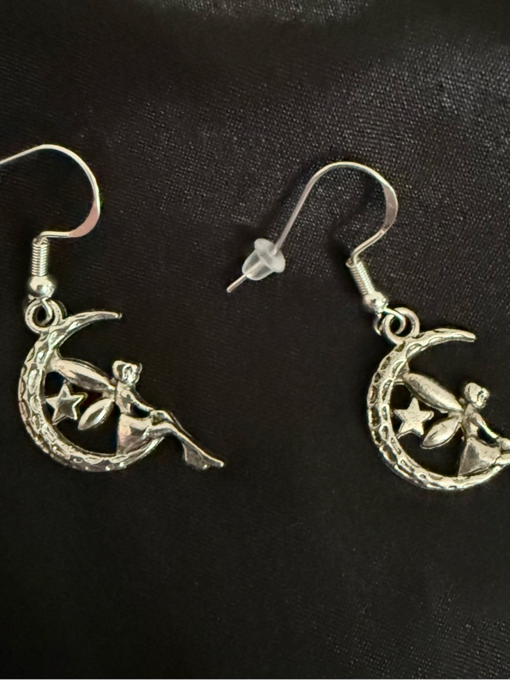 Moon Fairy Dangle Earrings Celestial Witchy
Silver Tone 925 Hooks - Picture 5 of 5